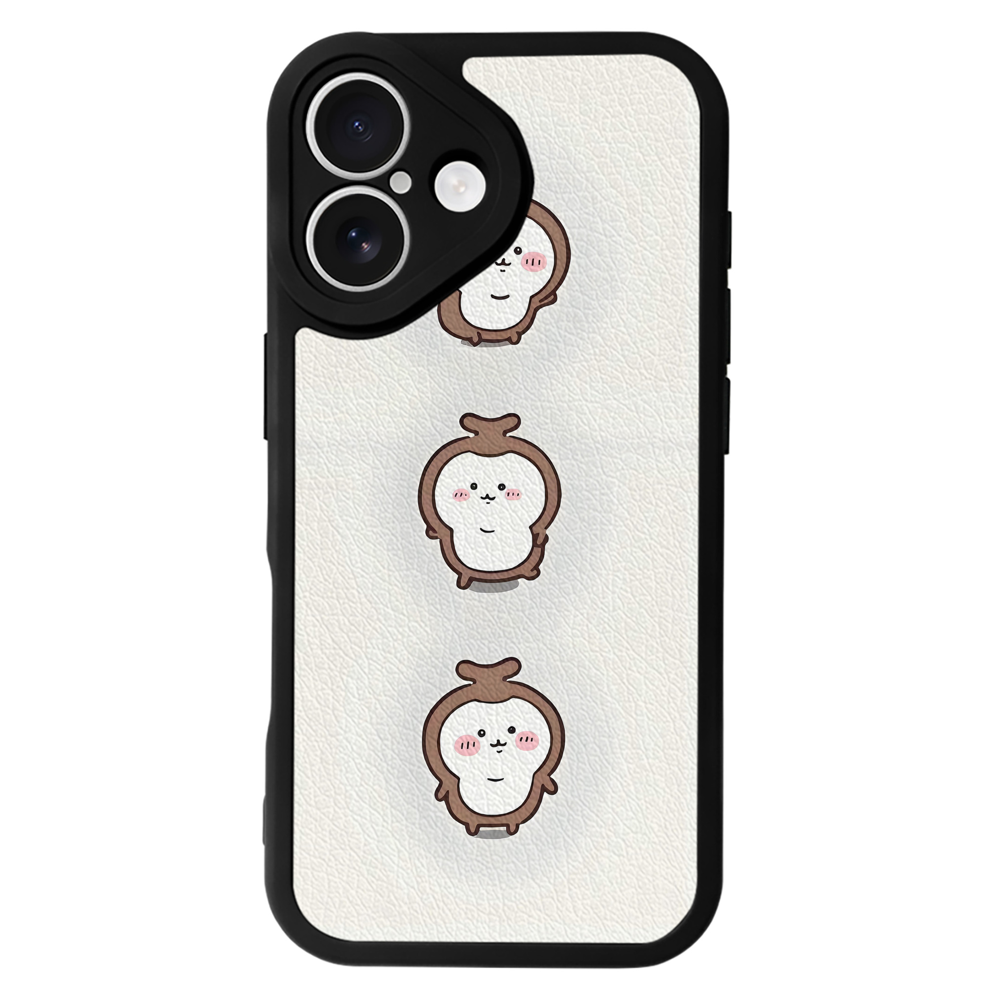 （画像用） ちいかわ Chii-kawa 【iPhone 16シリーズ対応】シリコンスマホケース（レザー調） 材質：シリコン
